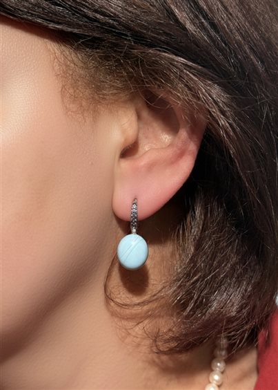 Ohrringe Lucos Dame in Silber ESOR E33.TURCHESE - ESOR E33.TURCHESE